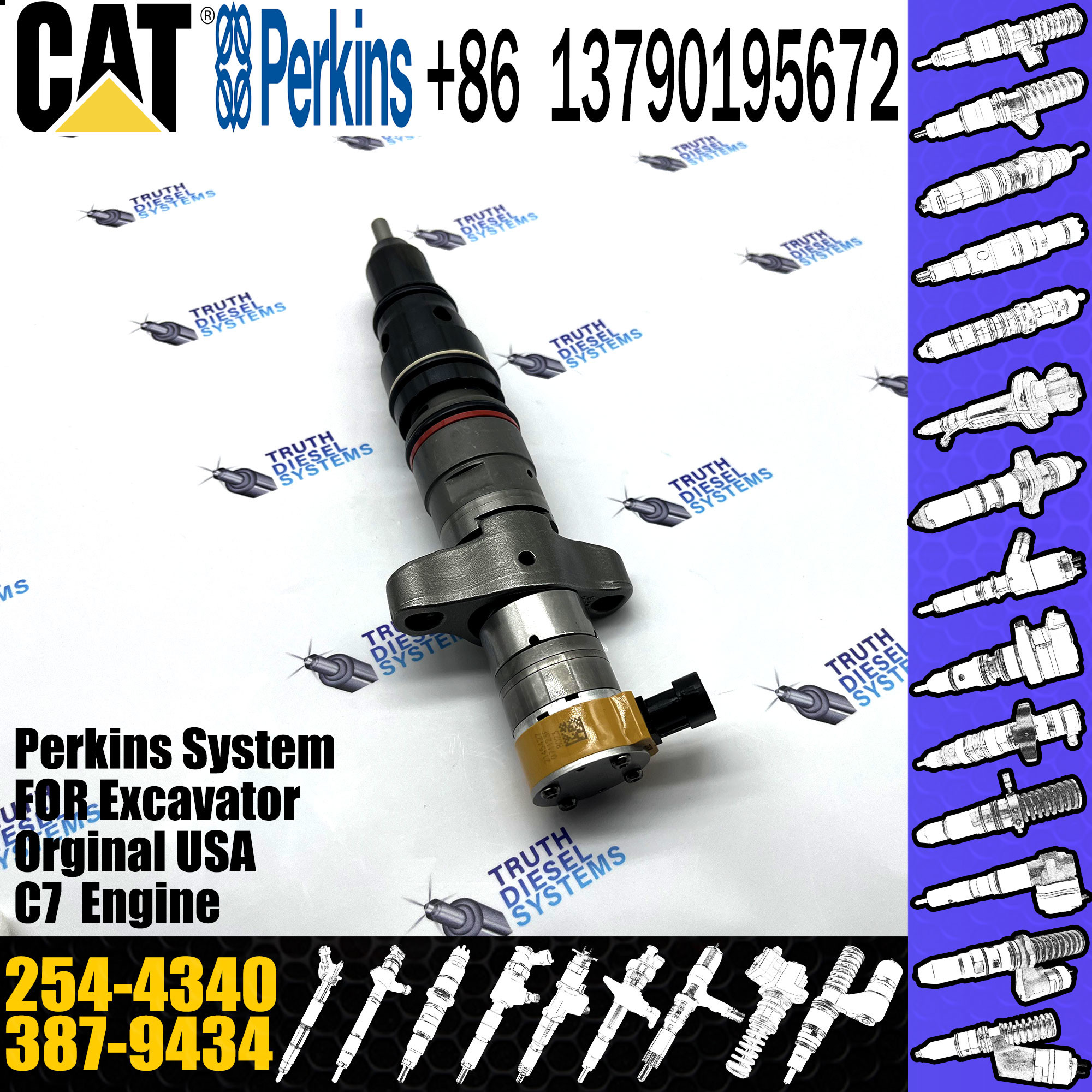 C7 C9 engine fuel pump injector diesel 387-9432 or diesel fuel injector 387-9434 3879432 266-4446 254-4340