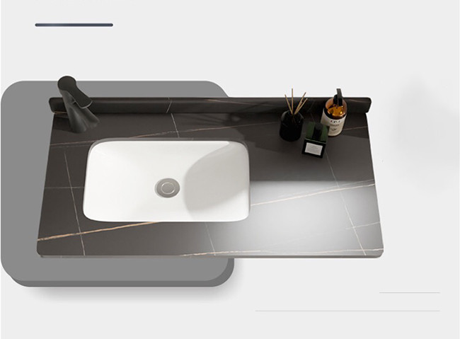 Metal Black Wall Mounted Bathroom Vanity EDM / OEM Available