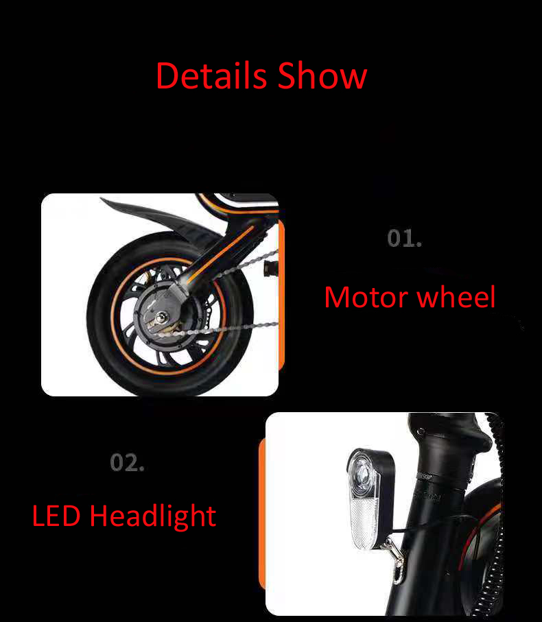 Lithium Battery Powered 12 Inch Eco Electric Bike for Eco-Friendly and Modern Commuting