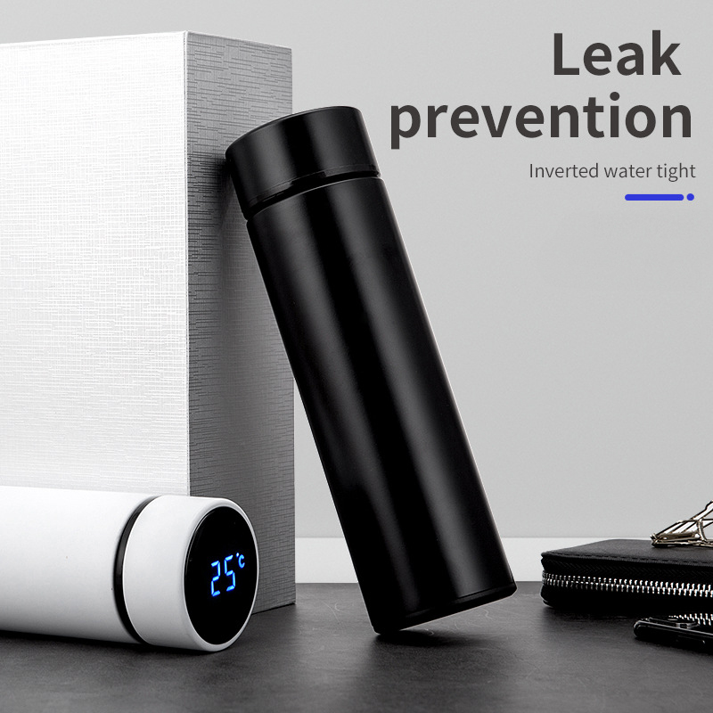 2020 Best Sale Double Wall Stainless Steel Vacuum Insulated Led Temperature Display Smart Water Bottle Metal Thermos Flasks
