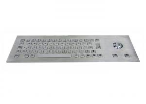 Quality IP65 Waterproof Stainless Steel Keyboard With Mouse Trackball for sale