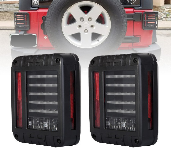 6000K DC12V IP68 LED Tail Lights For Jeep Wrangler White Yellow Color