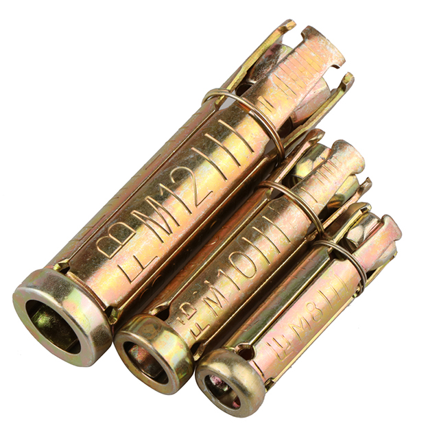 Mechanical M5-M100 Colored Zinc Plated Four Piece Gecko Expansion Tube Explosion Bolt