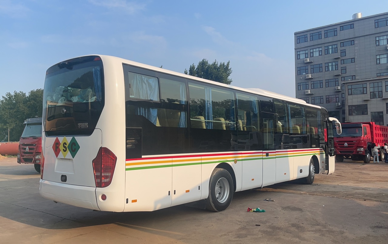 12m Used Luxury Coach Bus with Manual Transmission and 50-65 Seat Capacity