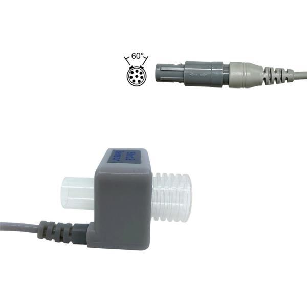 Mainstream Capnography EtCO2 Sensor Module LEMO 8pin 60 Degree BA210 GRAY TPU Jacket