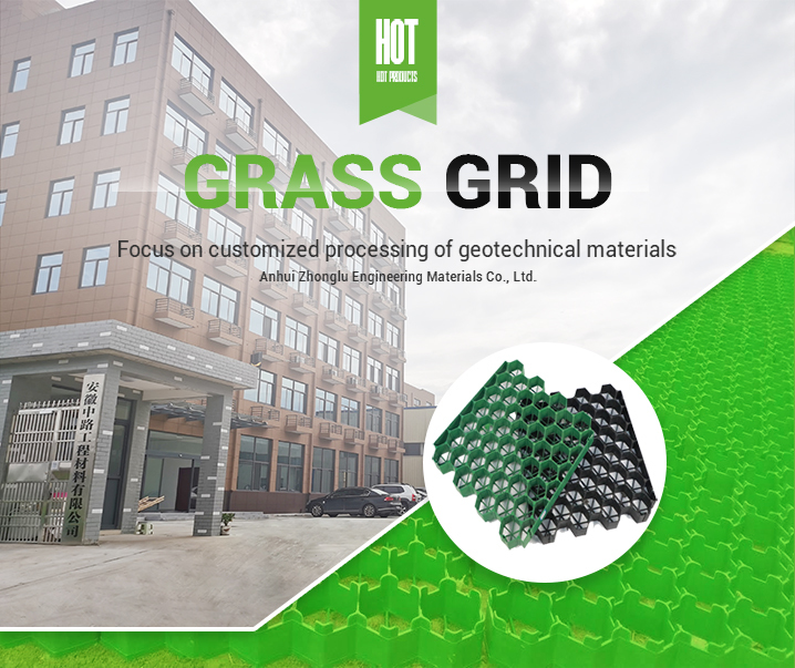 HDPE Pavers Plastic Grass Grid Polyester Geogrid Plastic For Parking Lot Fire Exit Wholesale Landscape Ground Geocell Gravel Paddock Grid
