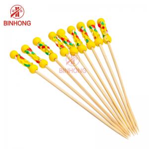 Quality Customized 2.5mm Beaded Toothpicks For Fruit for sale