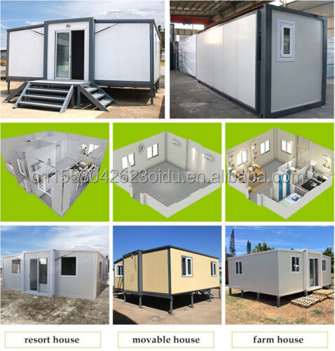 Foldable Prefab Container Homes with Modern Design Style and Aluminum Alloy Windows