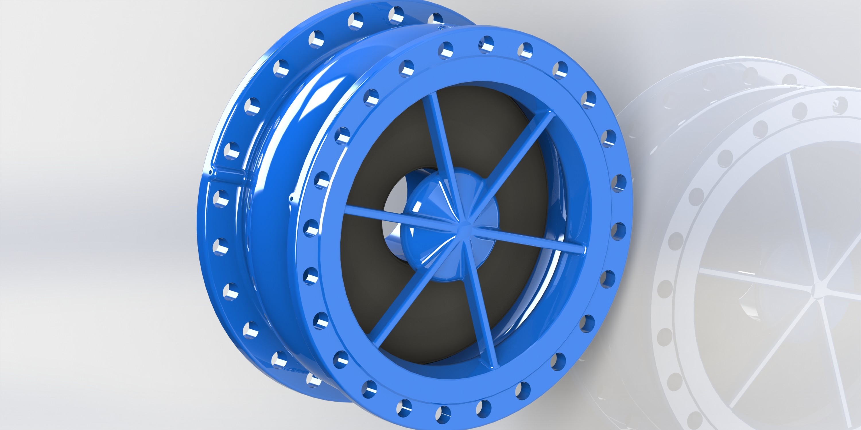 Ductile Iron Non Slam Check Valve With Diffuser Dynamic Design