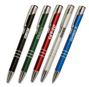 China Shinning Metal promotional Ballpoint Pen for Aluminium ballpoint pen laser engraved on sale