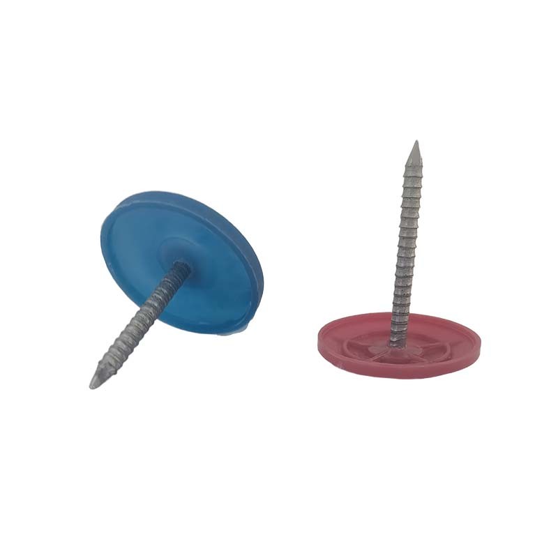 7/8inch Galvanized Iron Roofing Nails With Plastic Caps Heat Preservation