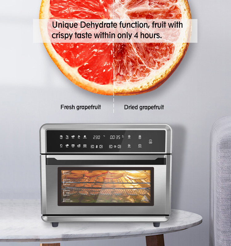 Home appliance big capacity powerful air circulation build in manufacturer Air fryer oven