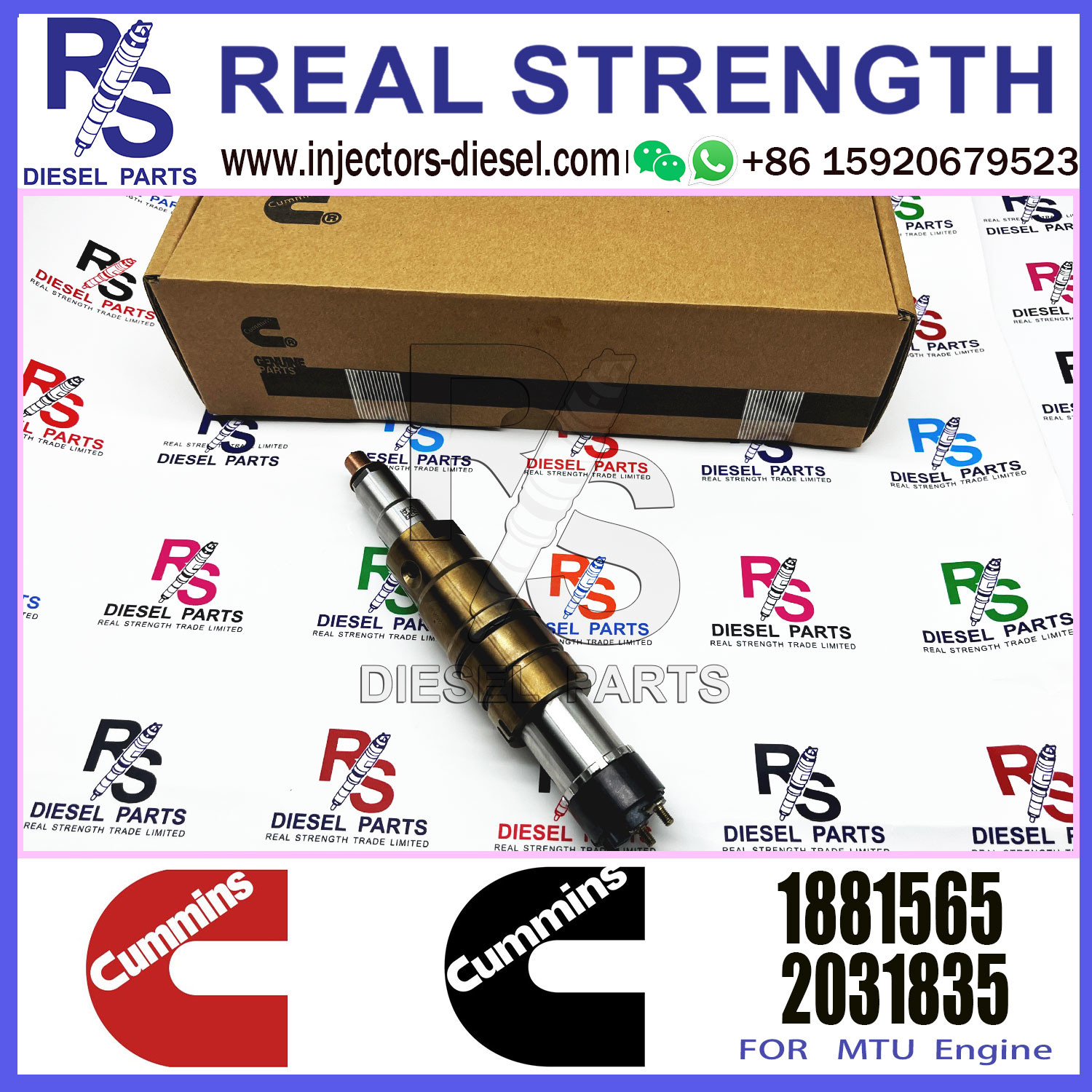 Diesel Injector 1881565 1933613 2031836 2086663 Common Rail Injector