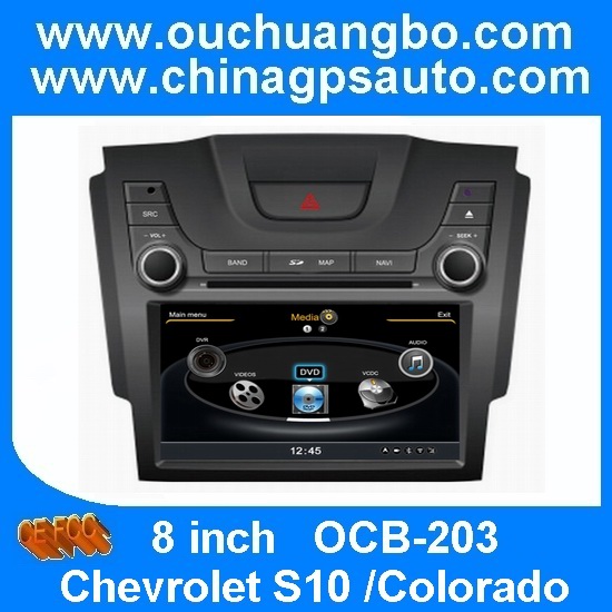 Ouchuangbo Auto GPS DVD Head Unit Sat Nav for Chevrolet S10 / Chevrolet Colorado Car Multimedia S100 System OCB-203