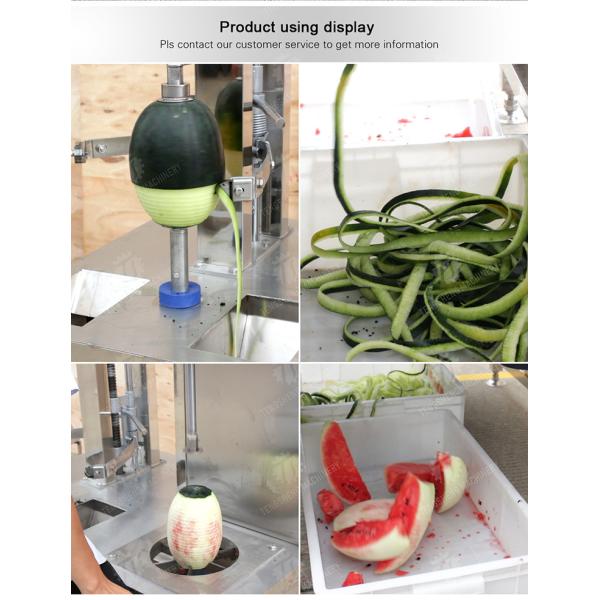 Fruit Vegetable Peeling and Splitting Machine papaya chieh-qua pumpkin wax gourd pineapple watermelon Hami Melon Peeling