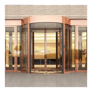 Quality Commercial Electrical Revolving Door With Revolving Functionality for sale