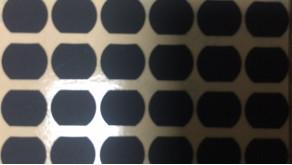 Quality Matte Black Irregular Shape Mylar Polyester Film 0.3mm Silicone Coated Fabric for sale