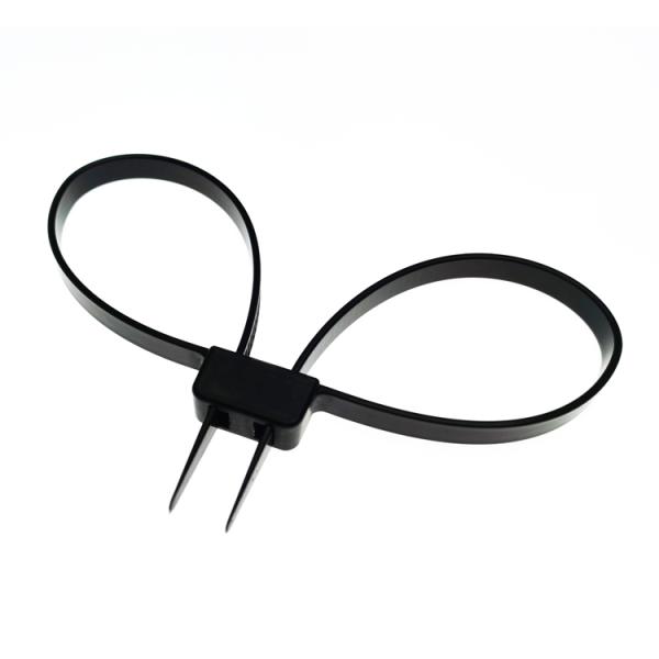 Customized 690mm Length Heavy Duty Nylon Cable Ties For Police Security