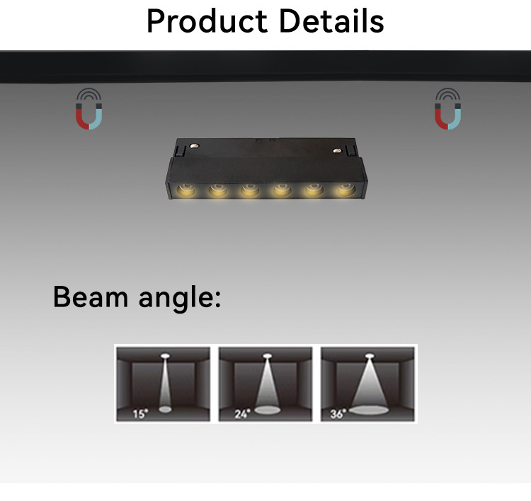 Low Voltage Magnetic Lighting Track Centralized Control Magnetic Track Light