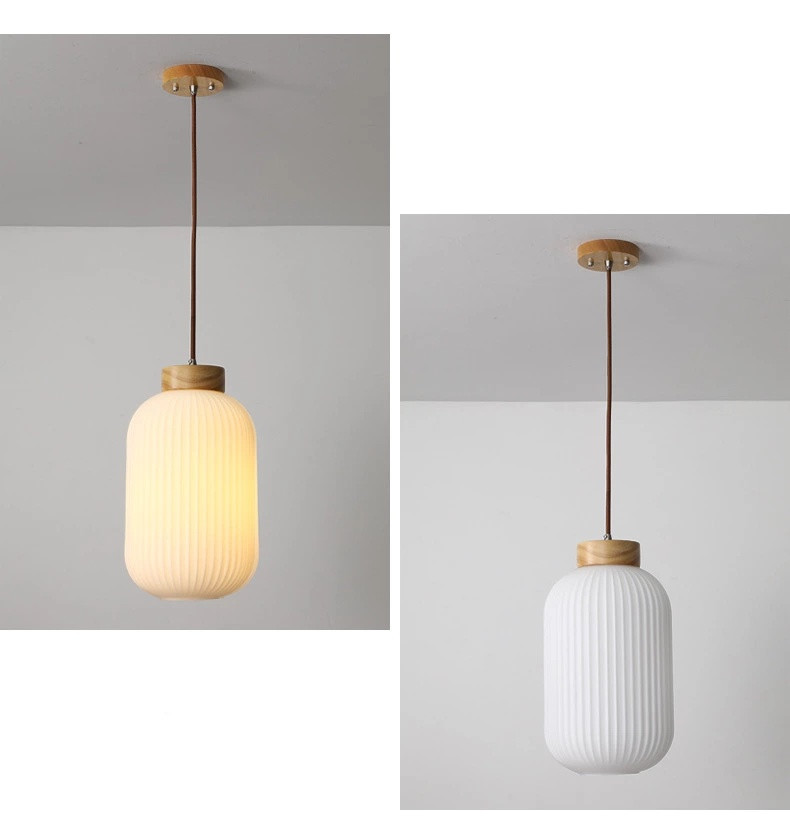 Japanese Retro Bedroom Lamp Chinese Wooden Pendant Light(WH-AP-600)
