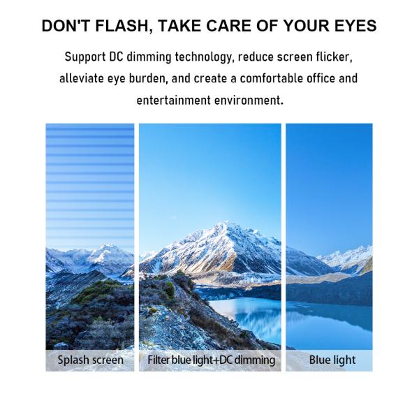 Bezel Less VA Panel Office PC Monitor 24 Inch 1K FHD 75Hz 100Hz 165Hz Refresh Rate