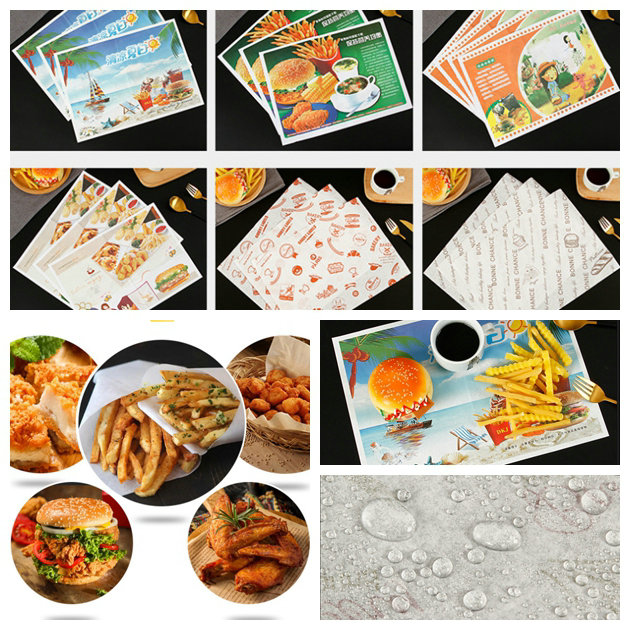 Natural Raw material 38gr 40gr 45gr Dry Waxed Greaseproof Sandwich Paper Sheet in 8.5 x 17inches 