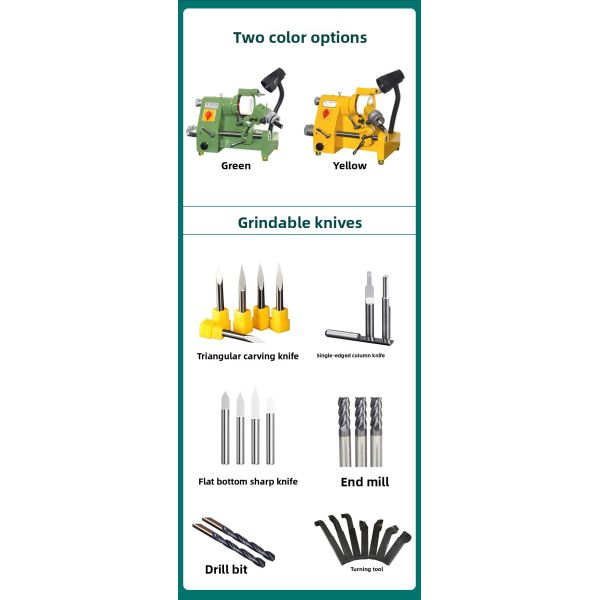 High Precision Universal Knife Sharpener End Mill Twist Drill Cutter Grinding Tool