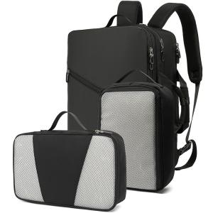 Quality Unisex Computer Bag Backpacks , Black Laptop Rucksack Water Resistant for sale