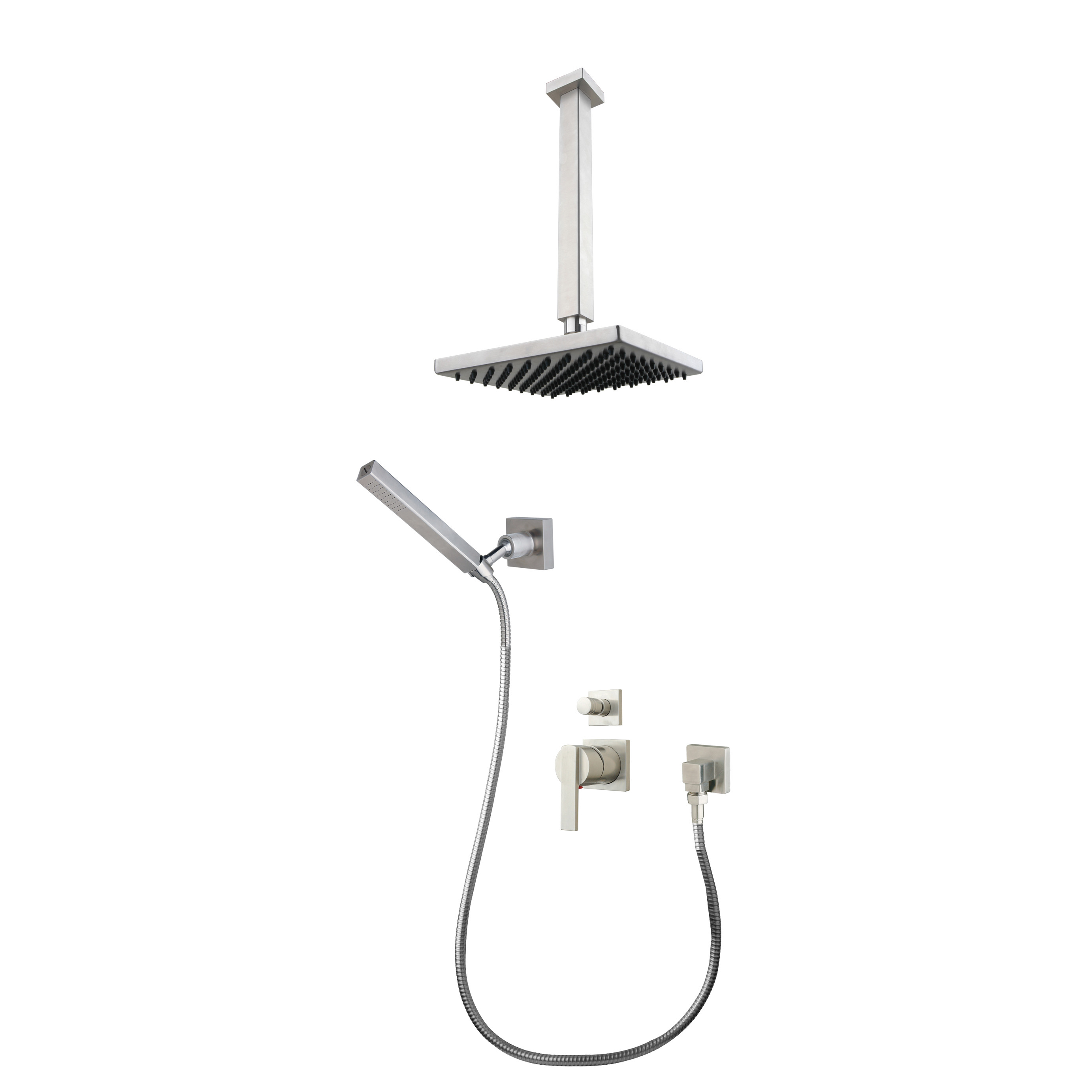 Bathroom multifunction wall mounted water saving shower faucet