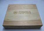 Engraved Decorative Wooden Boxes with Dividers , Customized Wooden Storage Boxes