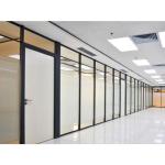 Tempered Glass Partition Wall , Foldable Divider Partition Wall Single Glazed