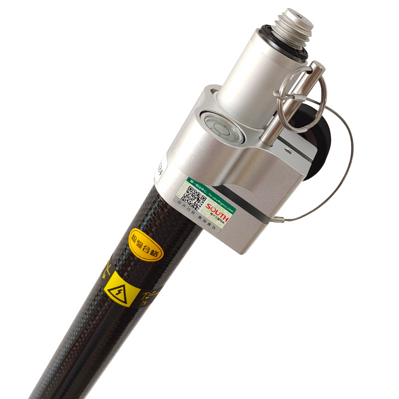 GPS RTK GNSS Telescopic Rover Pole Carbon Fiber Extendable Pole for SOUTH GPS Surveying