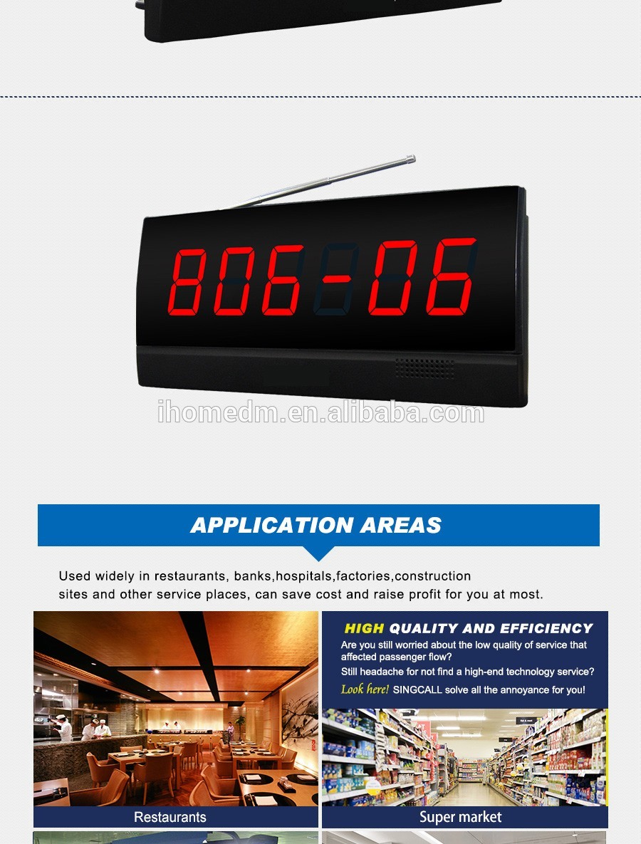 High quality Desk bell ultra-thin table button service call system