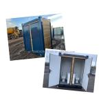 Modern Outdoor Mobile Toilet Cabin with Shower Galvanized Steel Bending and