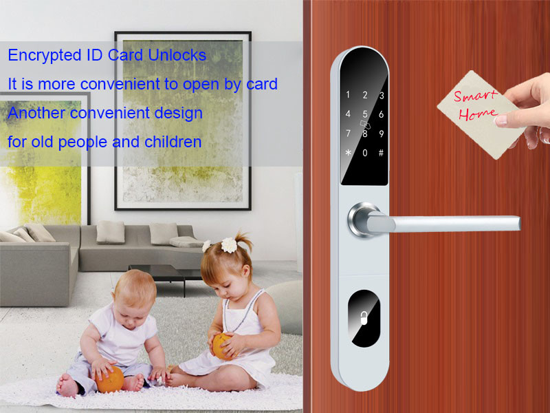Smart Home Card password Glass Door Lock Keyless Intelligent Door Lock Smart For Door