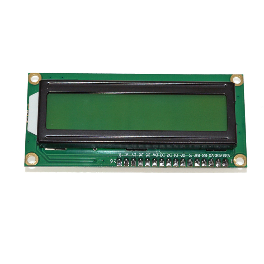 Yellow Green Light 1602 16X2 Character LCD Display Module Black Board Module