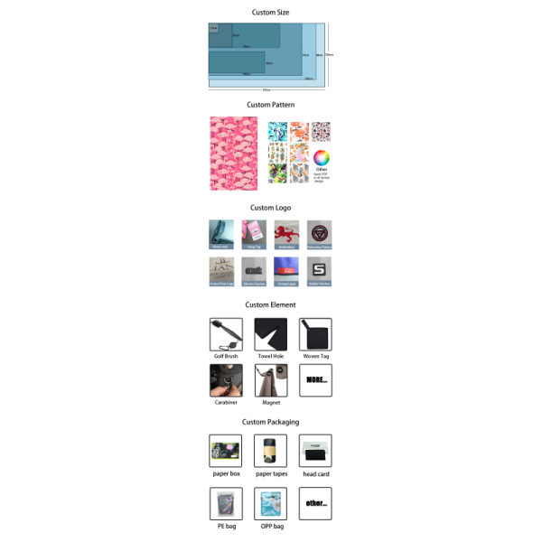 Oversized Waffle Microfiber Golf Cleaning Towel Double Side Sublimation Printed Microfiber Golf Towel