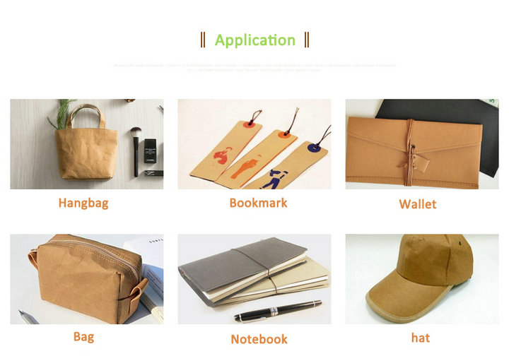 Wear resistance Durable Washable Kraft Paper Fabric For Plants Bag Various Colors