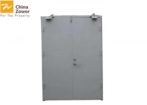 China UL Certified 2 Hours Rated Steel Fire Safety Door For Industrial Vents/ Powder Coating Finish on sale