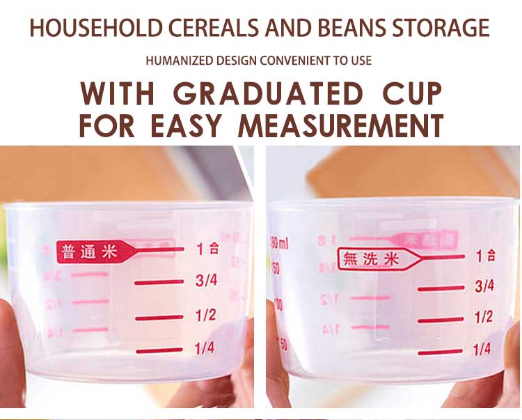 3 Litre Airtight Cereal Containers Plastic Kitchen Organizer