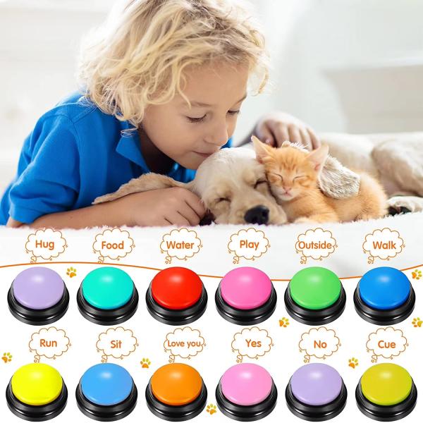 Electronic Dog Training Voice Buttons Recordable Sound Voice Music Melody Talking For Dog