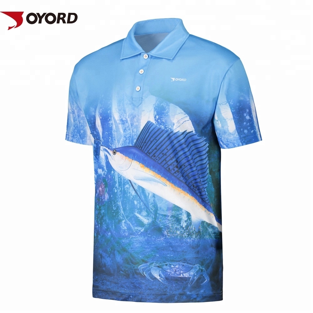 UV Protection Custom Fishing Team Shirts Quick Dry Short Sleeves Anti Bacterial