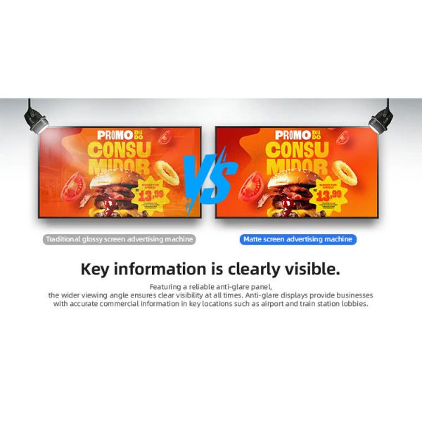 Indoor 4k Lcd Advertising Display Hanging Mounted Android Digital Signage