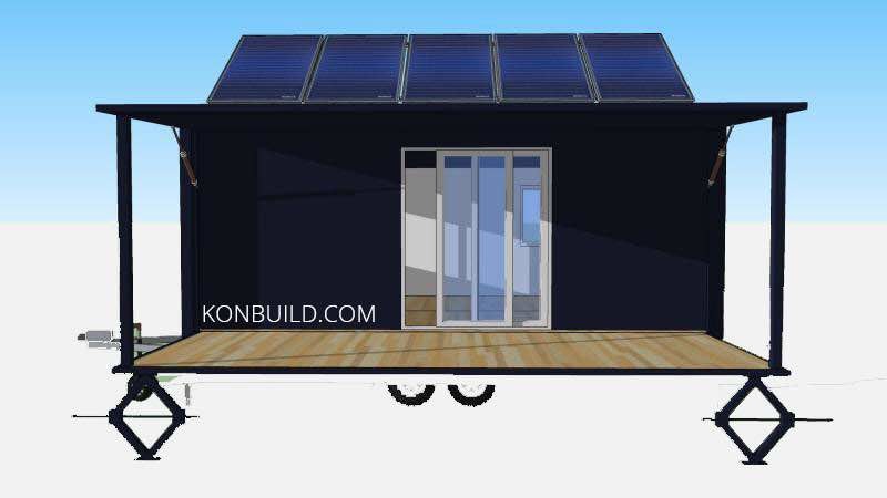 RAD Shipping 40ft Luxury Tiny One Bedroom Wall Cladding Sandwich Panel Buidlings Prefabricated Container House