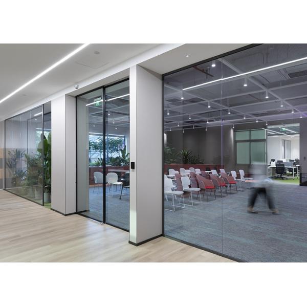 single glass partition wall 25mm series best price full view froested glass