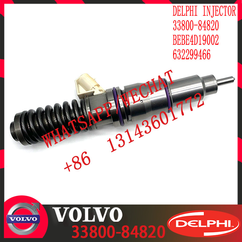 Diesel Engine Fuel injector 63229466 33800-84820 BEBE4D19002 E3.18 for HYUNDAI 12L HIGH POWER
