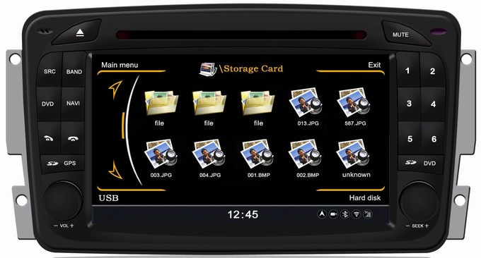 Ouchuangbo S100 DVD GPS navigaiton radio headunit Mercedes Benz W203 2000-2004 BT WIFI USB