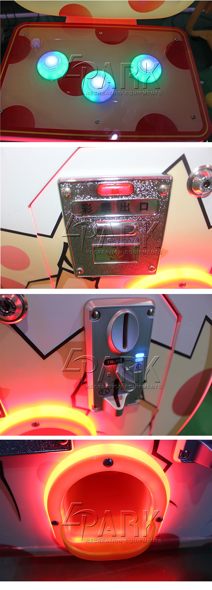 Shooting Hitting Joystick Arcade Game Machine Coin Operated For Shopping Center