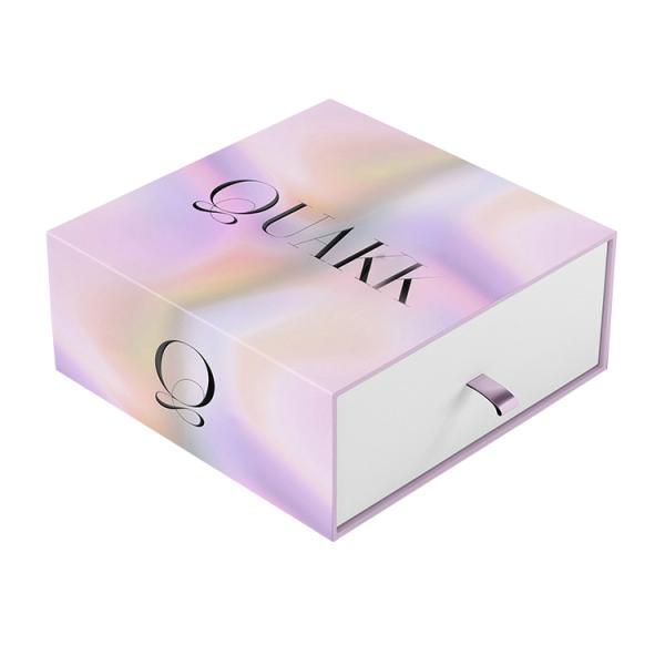 Custom Printed Drawer Slide Jewelry Box Elegant Gift Box Packaging