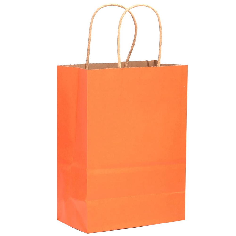 Hand Length Handle Custom Print Eco Friendly Luxury Kraft Paper Bags with Competitive